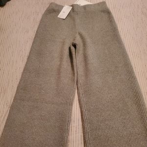 Miou Muse knit pants, size small, gray/green
